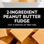 2 Ingredient Peanut Butter Fudge Pin 2