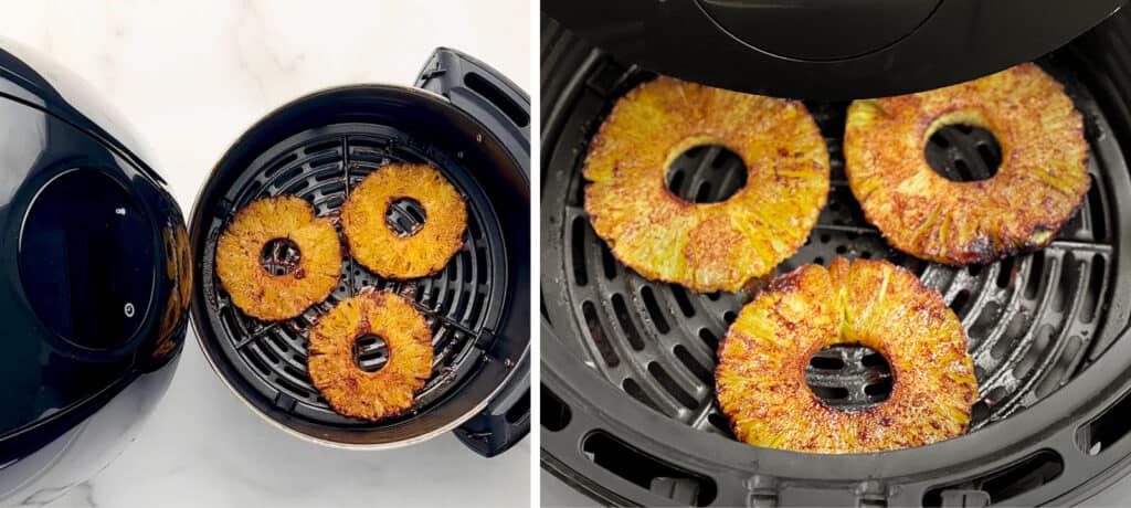 Air Fried Pineapple Caramelized with Brown Sugar and Cinnamon