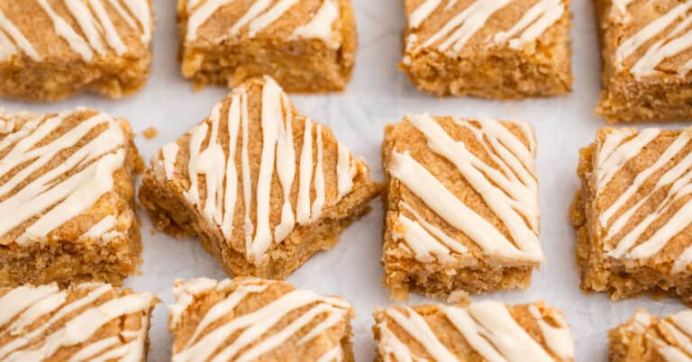 Apple Blondies with Maple Glaze