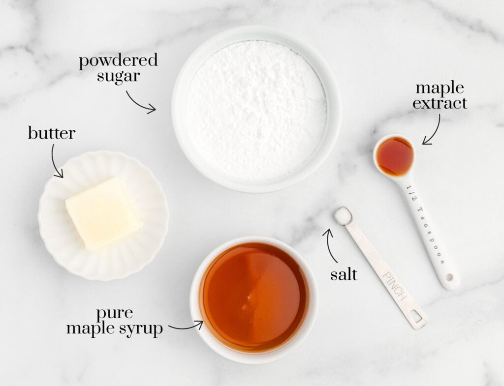 Maple Glaze Ingredients