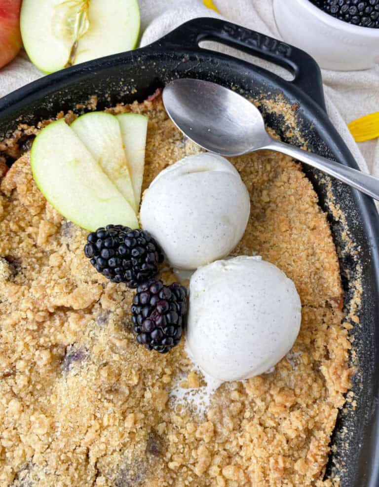 Blackberry and Apple Crumble