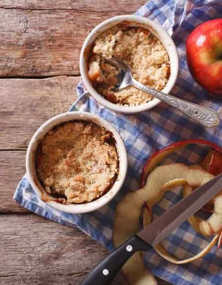 Microwave Apple Crumble