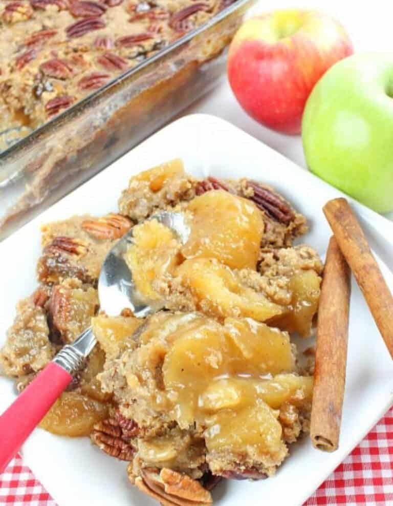 Caramel Apple Pecan Dump Cake by Dancing Through the Rain