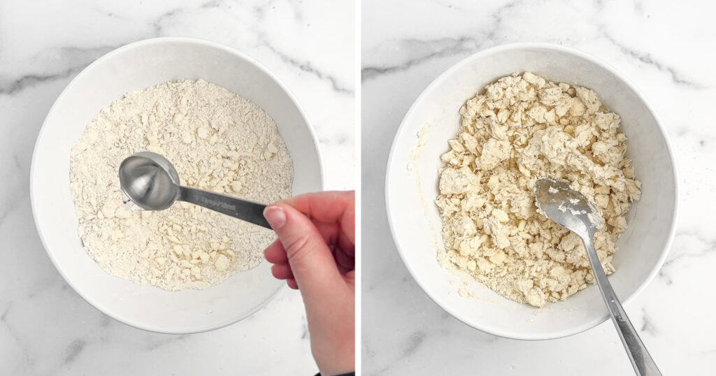 Adding Water to Butter Mixture