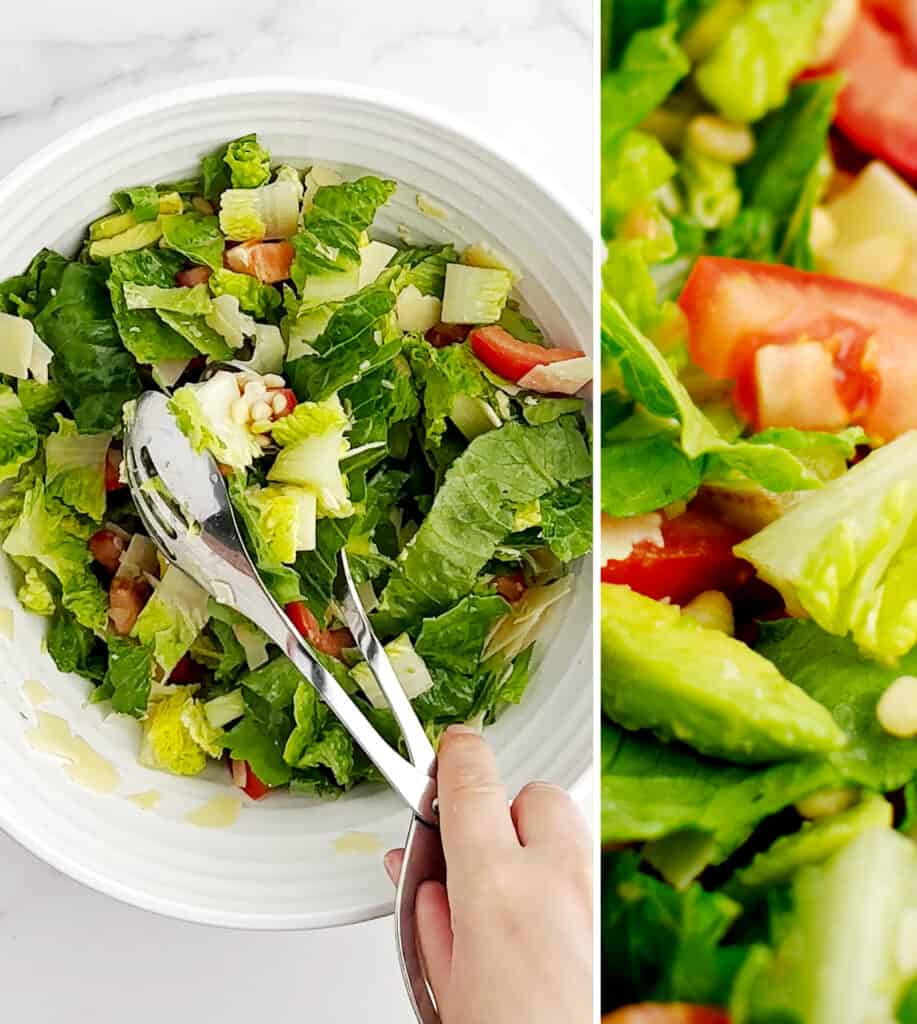 Mix Salad (Left) and Closeup (Right)