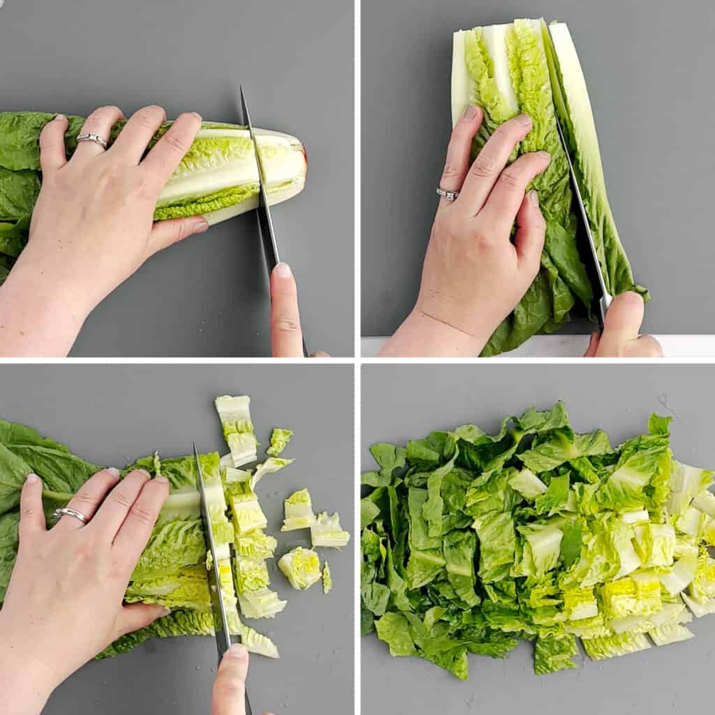 Chop Romaine Lettuce