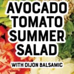 Avocado Tomato Romaine Salad Pin 1
