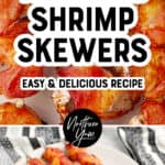 Bacon Wrapped Shrimp Skewers Pin 2