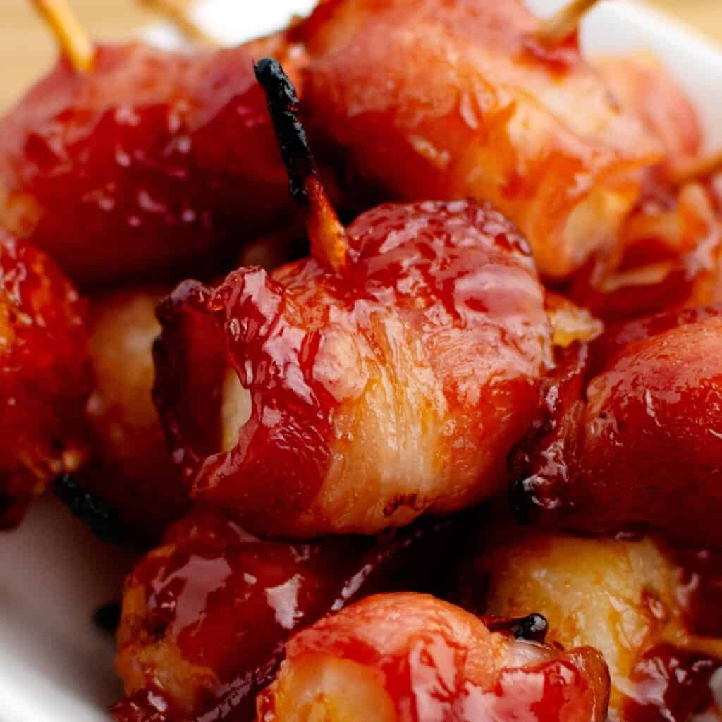Bacon Wrapped Water Chestnuts IG