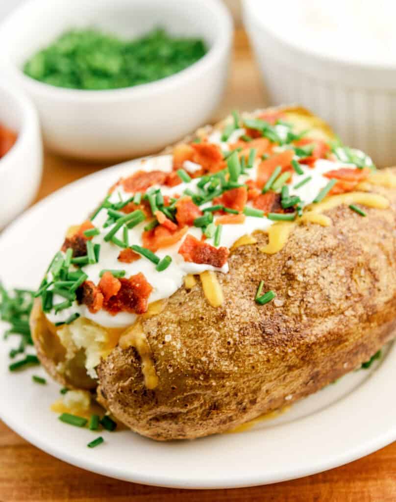 Baked Potato Loaded with Toppings