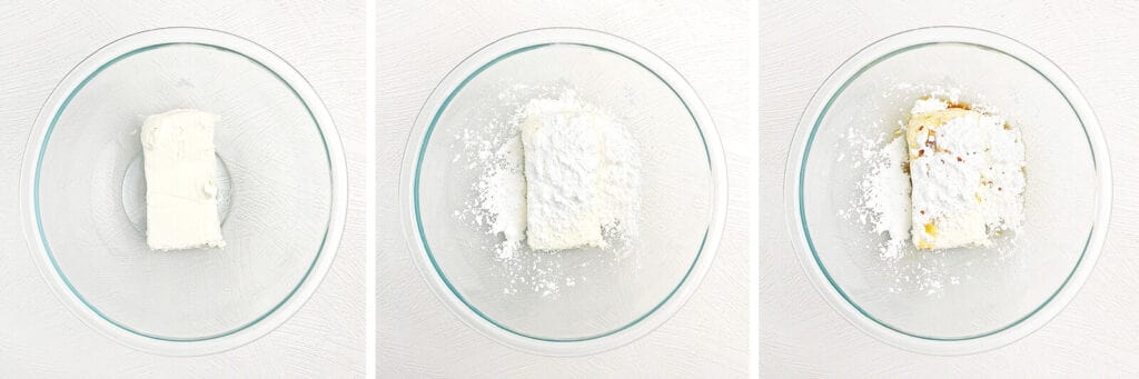 Cream Cheese Layer Ingredients in Bowl