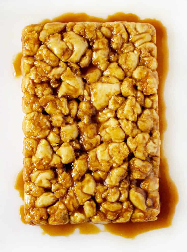Caramel Roll Pull-Aparts Right from the Oven with Dripping Caramel Sauce