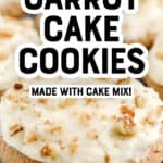 Carrot Cake Cookies Made with Cake Mix Pin 2