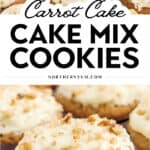 Carrot Cake Cookies Made with Cake Mix Pin 3