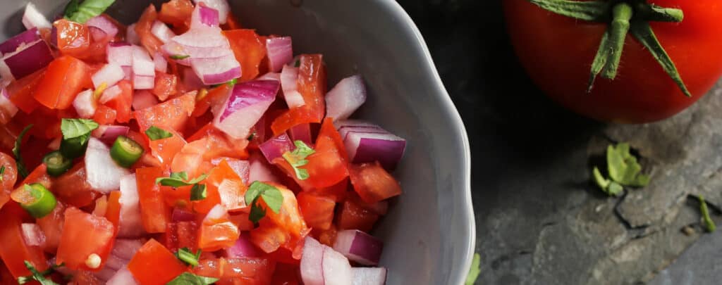 Fresh Salsa in a Bowl