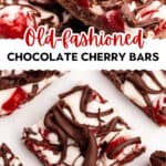Chocolate Covered Cherry Bars Pin 3