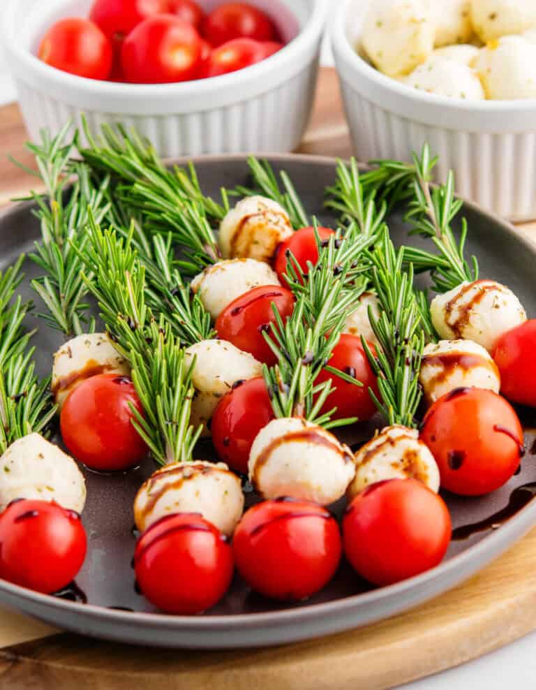 Christmas Caprese Skewers
