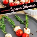 Christmas Caprese Skewers Pin 1
