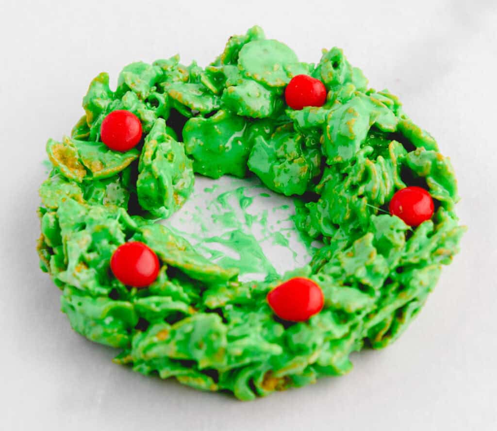Finished Corn Flake Wreath