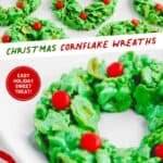 Christmas Cornflake Wreaths Pin 1