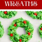 Christmas Cornflake Wreaths Pin 2