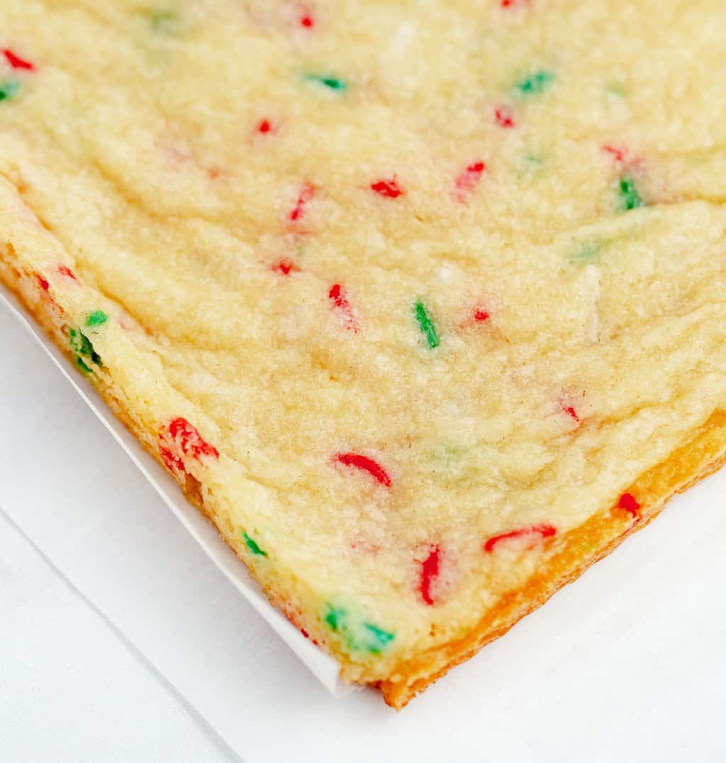 Sugar Cookies Baked in Pan