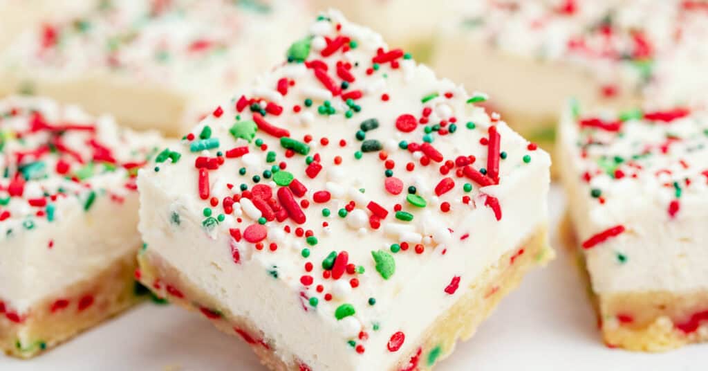Christmas Sugar Cookie Bars