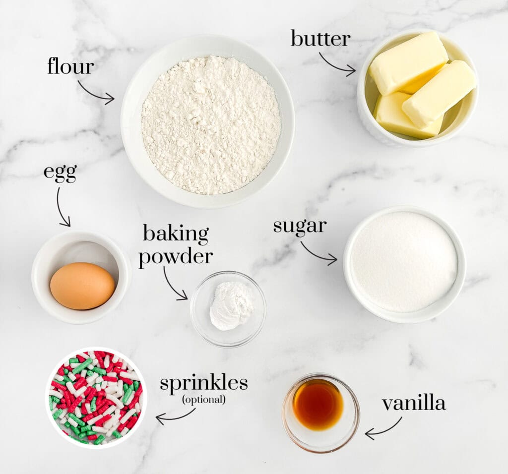Sugar Cookie Bar Ingredients