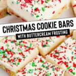 Christmas Sugar Cookie Bars Pin 5