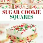 Christmas Sugar Cookie Bars Pin 6