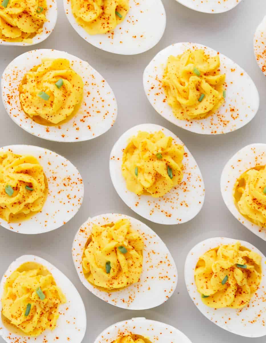 Deviled Eggs with Paprika and Chives