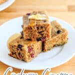 Cranberry Cinnamon Cornbread Pin 1