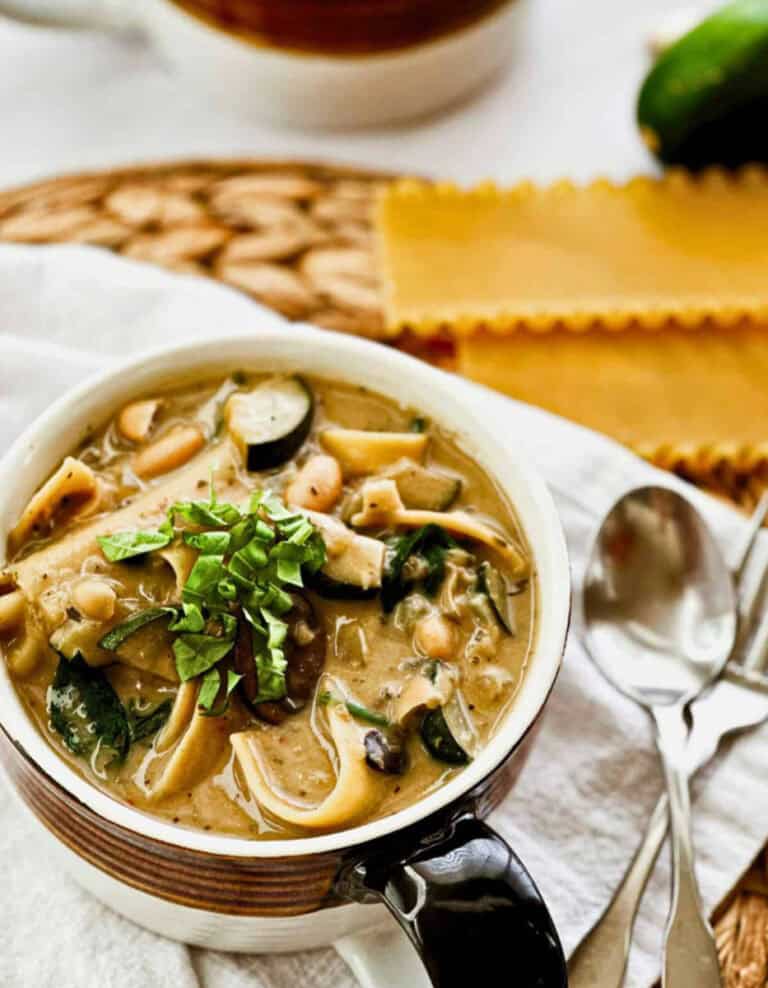 White Lasagna Soup