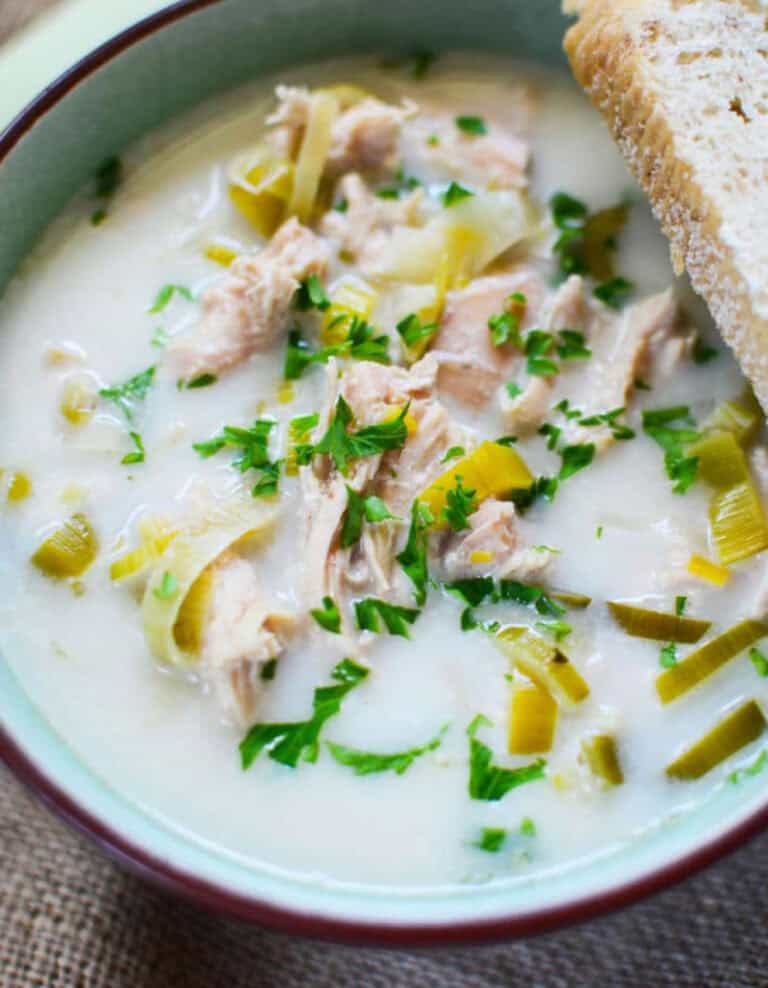Cream of Chicken & Leek Soup