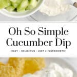 Easy Cucumber Dip Pin 1