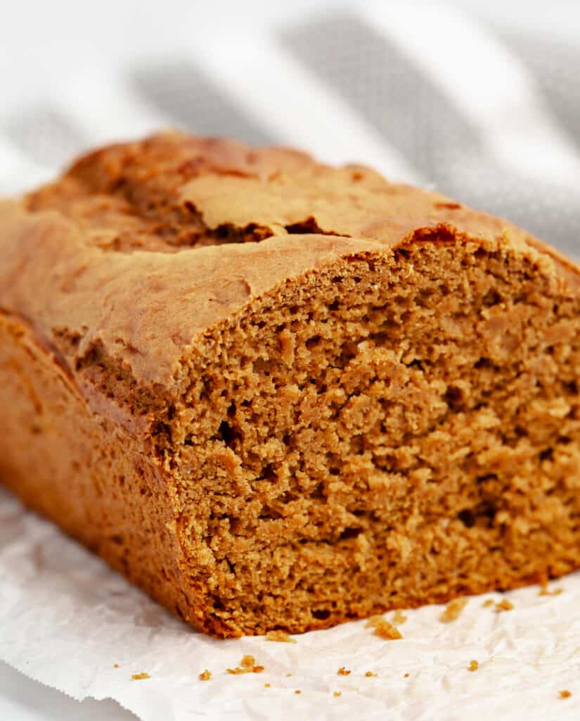 Part of Pumpkin Bread Loaf