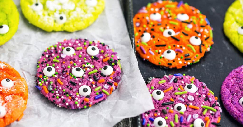 Halloween Cookies with Googly Eyes