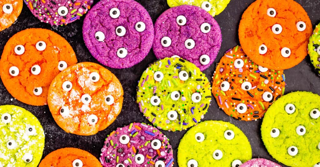 Halloween Cookies with Googly Eyes