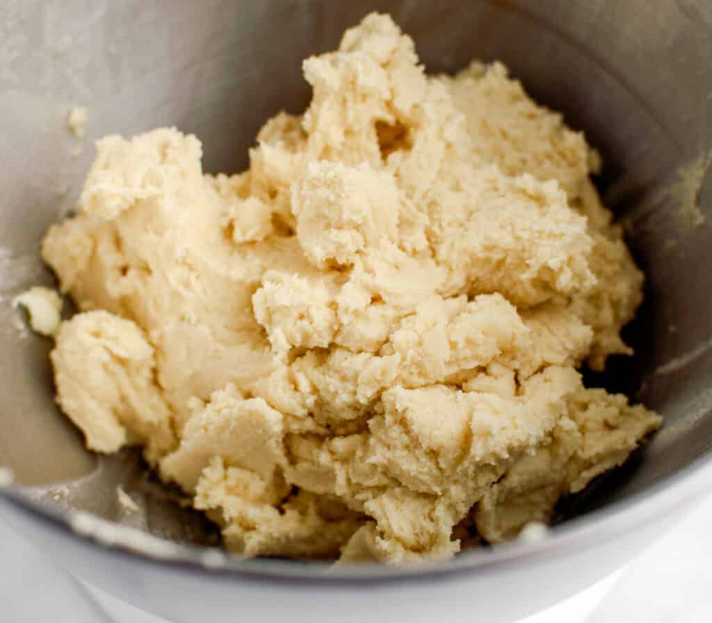 Final Cookie Dough in Mixing Bowl