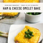 Ham and Cheese Omelet Bake Pin 2
