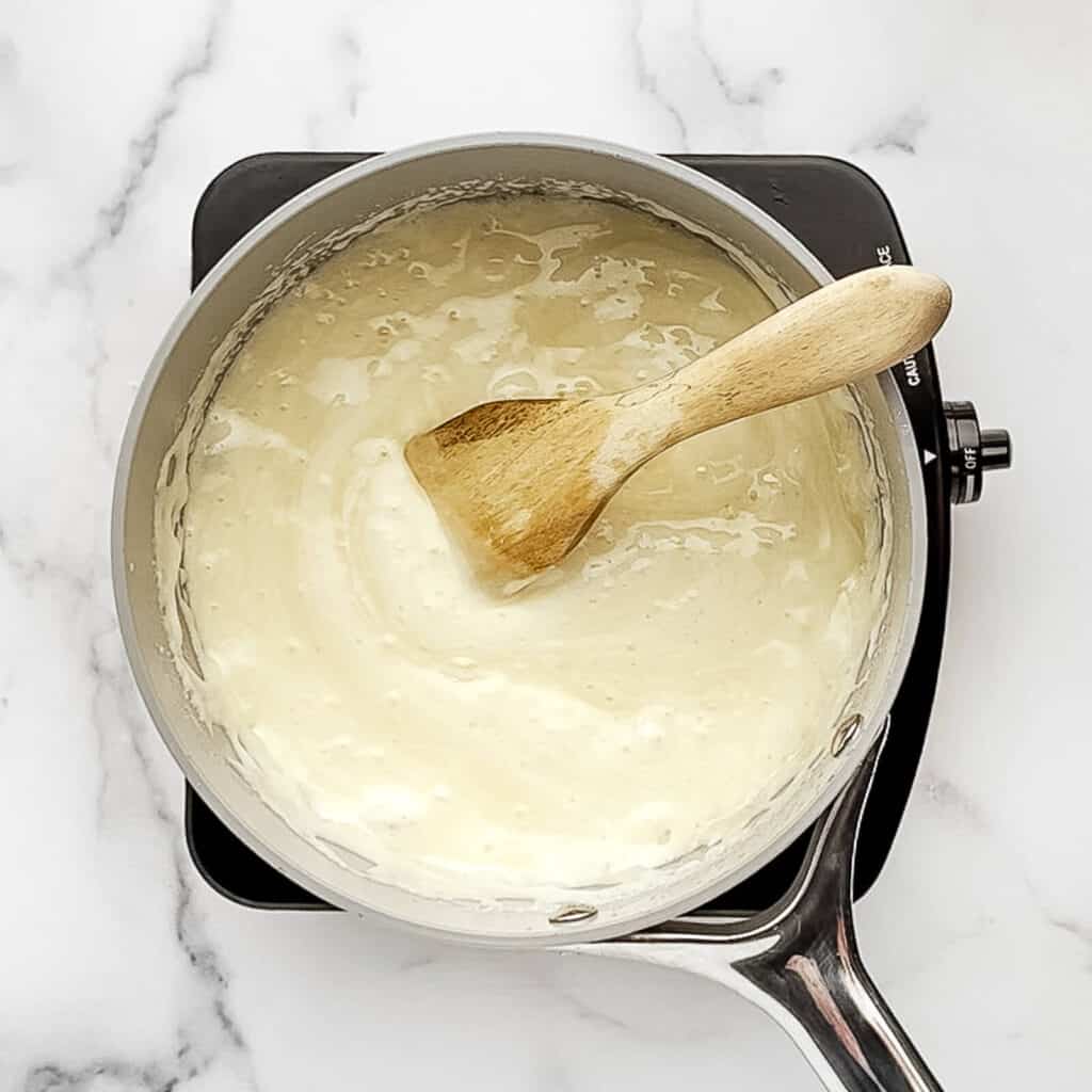 Finished Sugar Coating in Saucepan