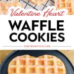 Valentine Heart Waffle Cookies Pin 1