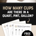 How Many Cups in a Quart Pin 3