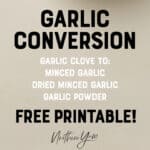 How Much Minced Garlic Equals a Clove Pin 4
