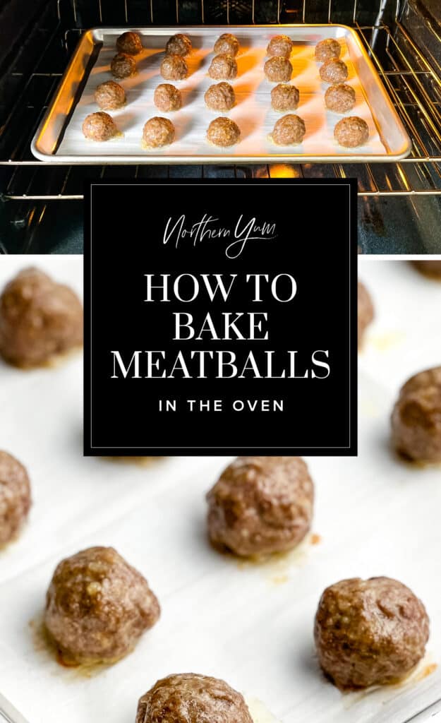 How to Bake Meatballs in the Oven Pin 1