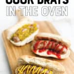 How to Cook Brats in Oven Pin 1