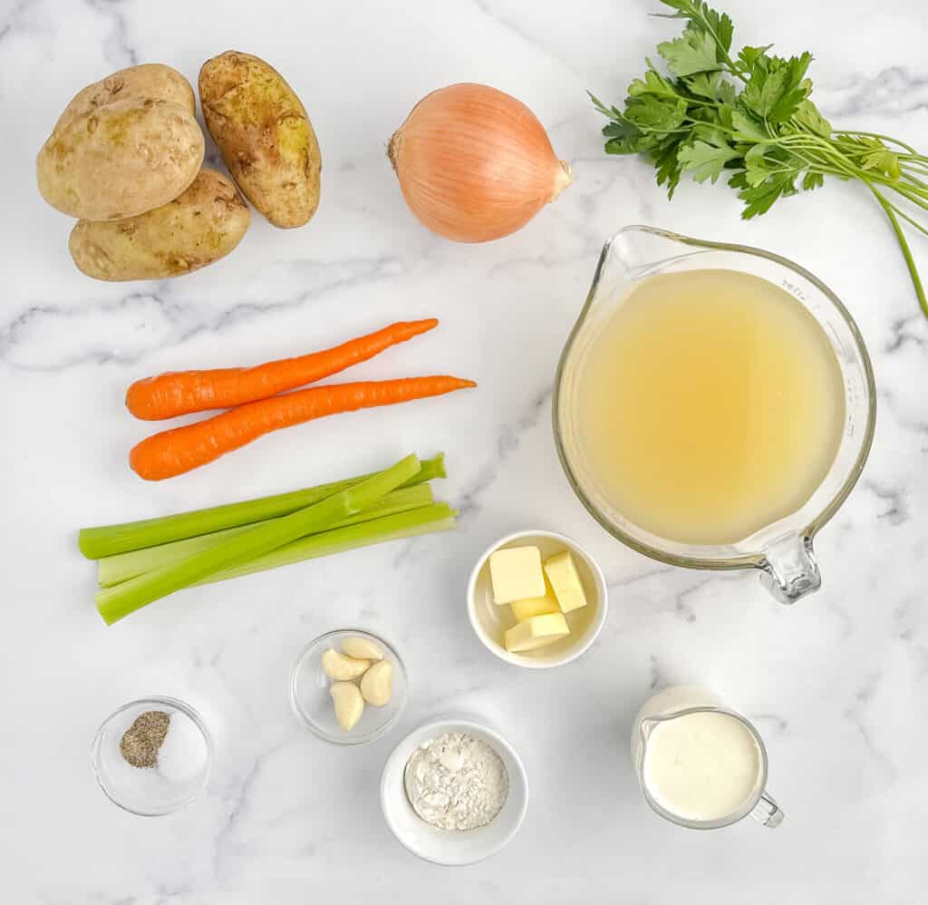 Soup Ingredients for Knoephla