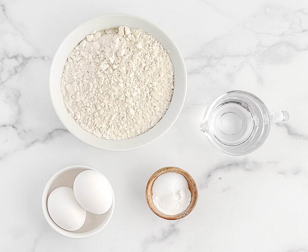 Ingredients for Knoephla Dumplings