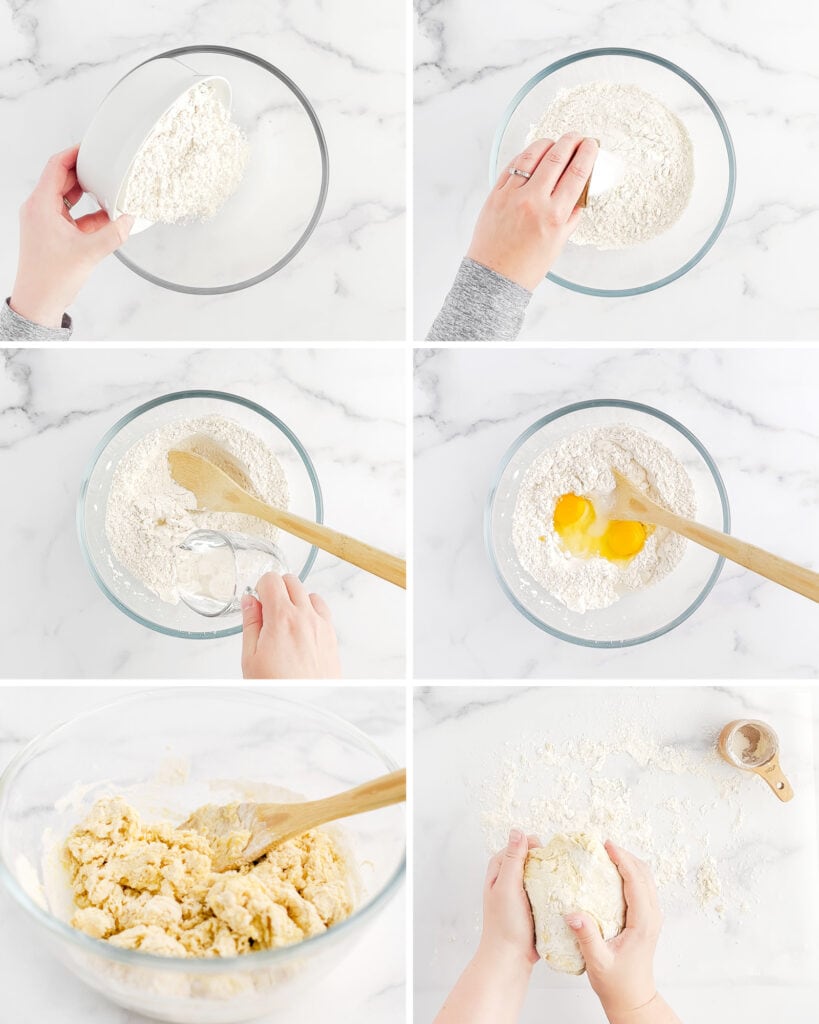 Mixing and Kneading Knoefla Dough