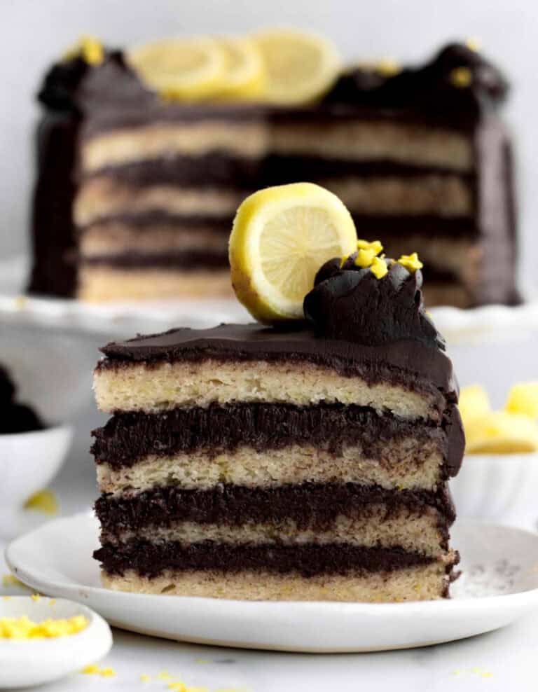 Chocolate Lemon Cake by Lane and Grey Fare